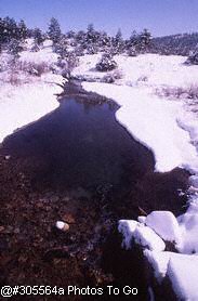 Chalk Creek in winter